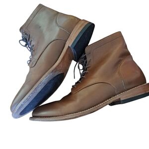 Nisolo Mens Boots 10 All Weather Andres Brown Leather